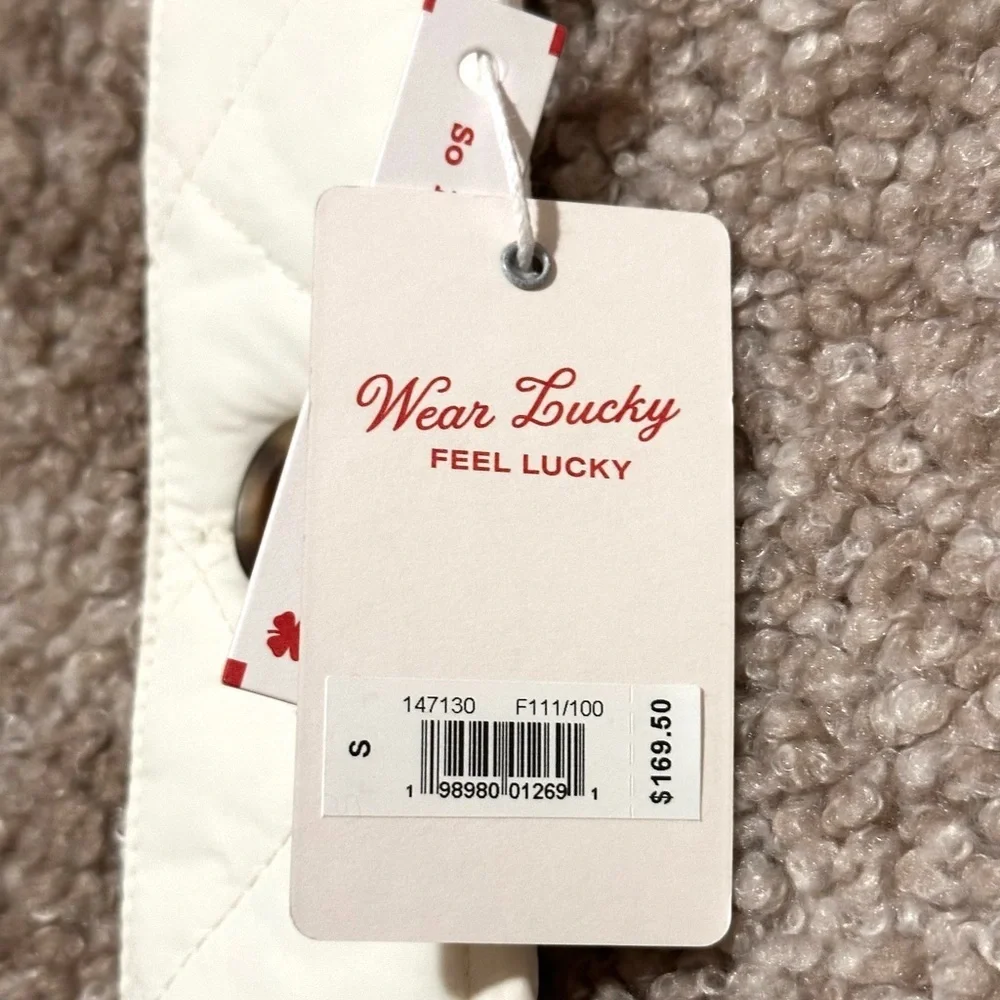 NWT Lucky Brand Faux Shearling Button Front Jacket Small